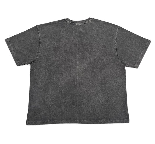 BLACK acidwash Oversize t shirt